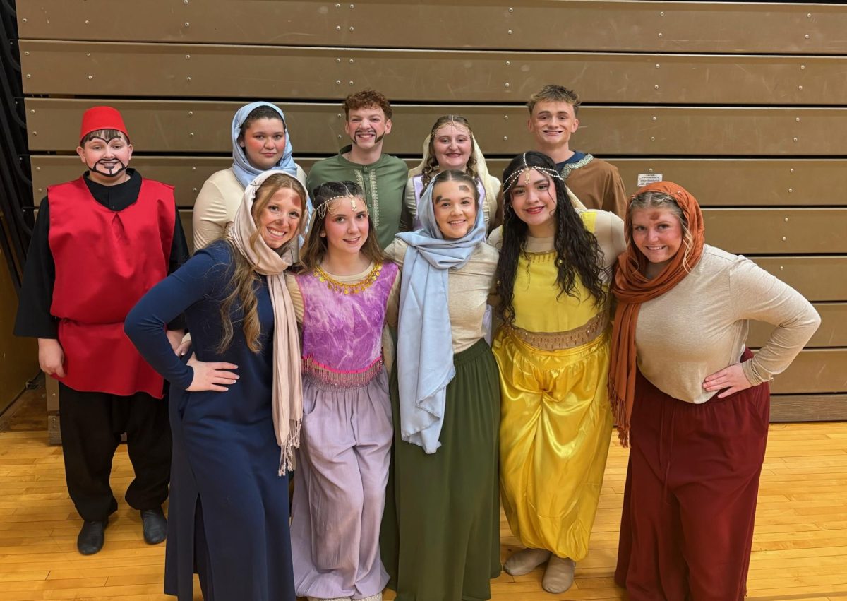 Back: Dylan Hoogerwerf, Jayden Polston, Grant Kocher, Averie Allison, Logan Smallwood Front: McKinley Allison, Brinley Dean, Raegan Monroe, Olivia Cortes, Ava Thompson